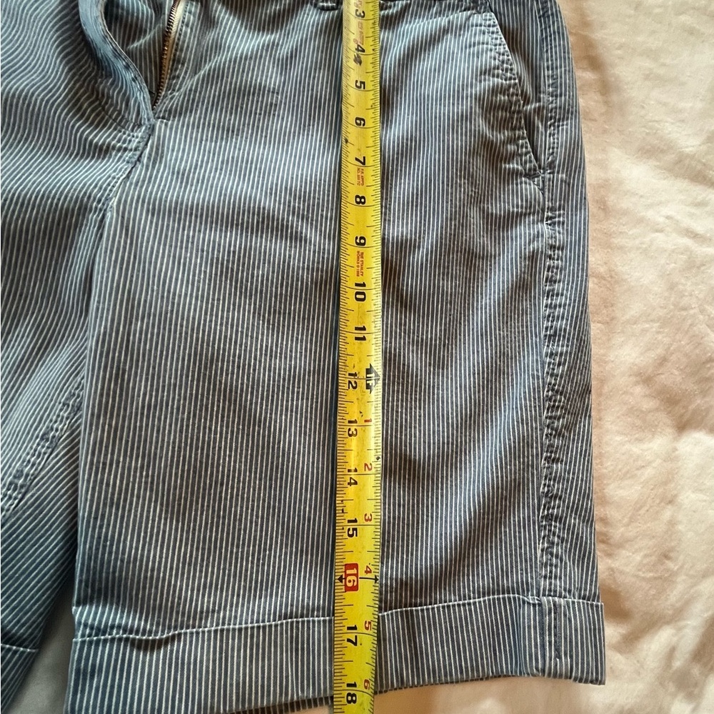Classic Blue Striped Women's Shorts - Picture 5 of 11